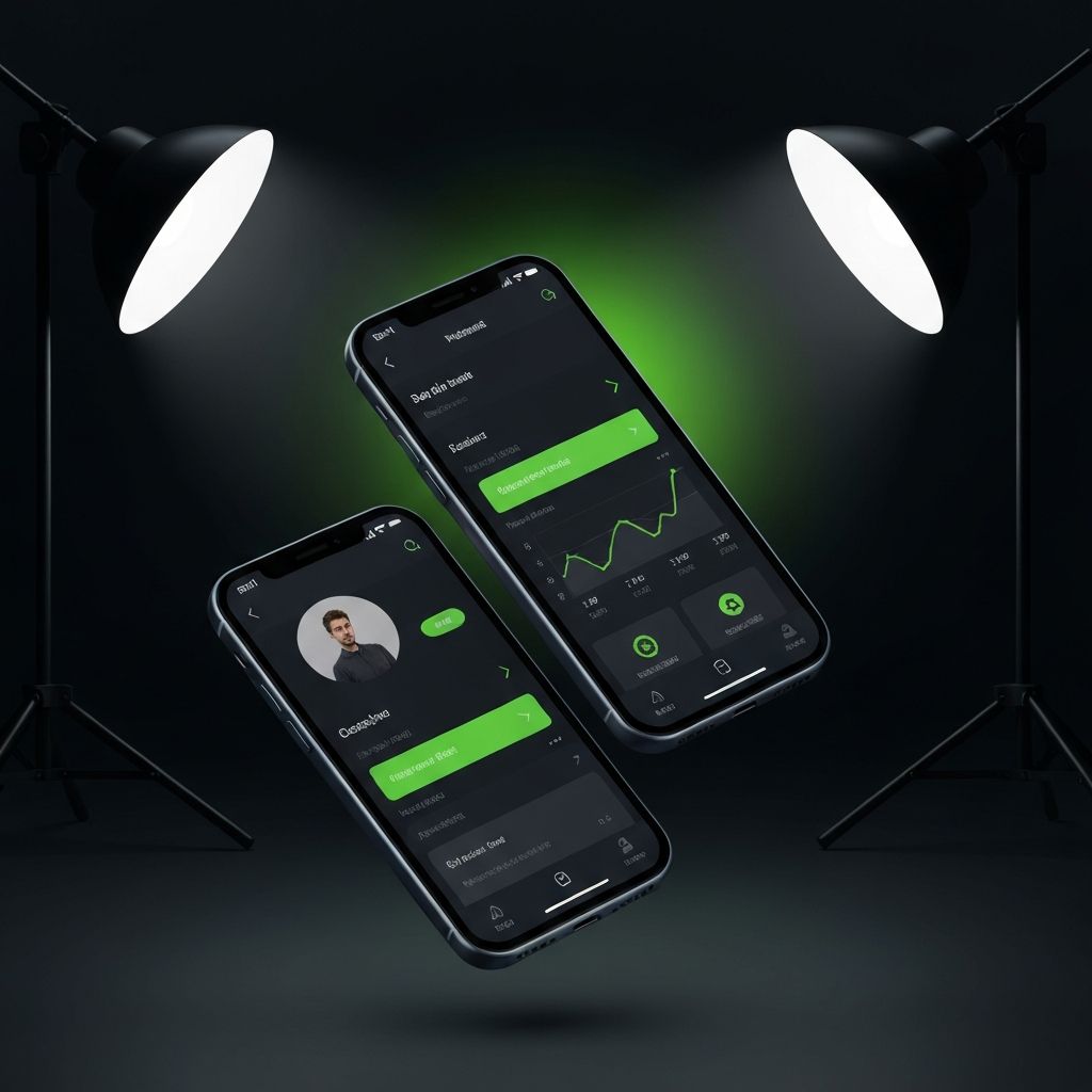 Mockup de aplicativo mobile